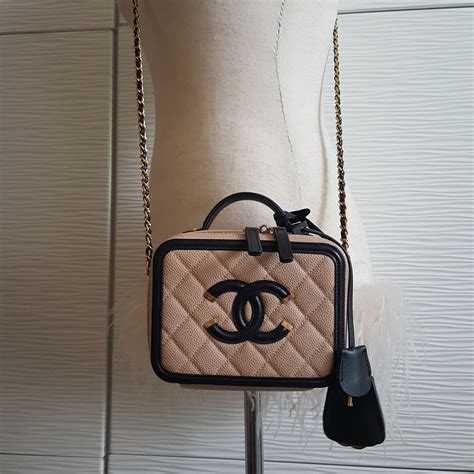 chanel beige filigree|chanel vanity bag styles.